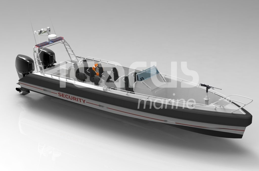 12.5m Open Security Boat